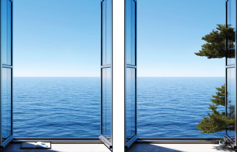 Helios and the Ocean (diptych), 2024, 58.5 x 43.25 inches each