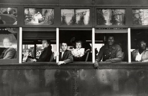  Robert Frank, 	Trolley New Orleans. 1955