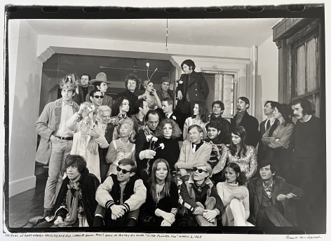 Fred McDarrah, Friends of Andy Warhol Factory pose for Charles Henri Ford&rsquo;s book of poetry &ldquo;Silver Flower Koo&rdquo;, March 6, 1968.