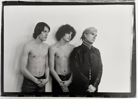 Fred McDarrah, Andy Warhol with Jed and Jay Johnson. April 26, 1969.&nbsp;