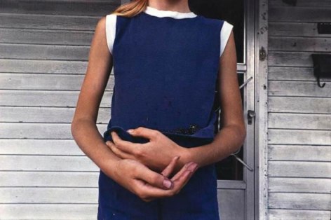  Girl Holding Blackberries, Wilkes-Barre, PA, 1975&nbsp;, 	14 x 17 inch dye transfer print