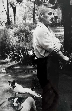 Henri Cartier-Bresson, William Faulkner in the garden of his home, Oxford, Mississippi, 1947