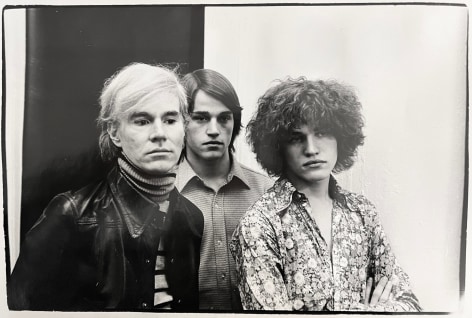 Fred McDarrah, Andy Warhol with Jed and Jay Johnson. April 26, 1969.&nbsp;