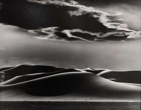 Brett Weston, Dunes and Clouds, Shoshone. 1969