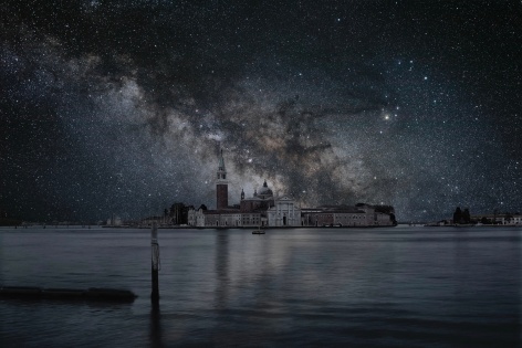 San Giorgio (Venice) from the series &quot;Darkened Cities&quot;&nbsp;, 26 x 40 inch archival pigment print - Edition of 5