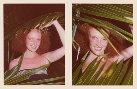  Grace Coddington. 1975, 	Two&nbsp;4.5 x 3.25 inch unique vintage Kodak prints