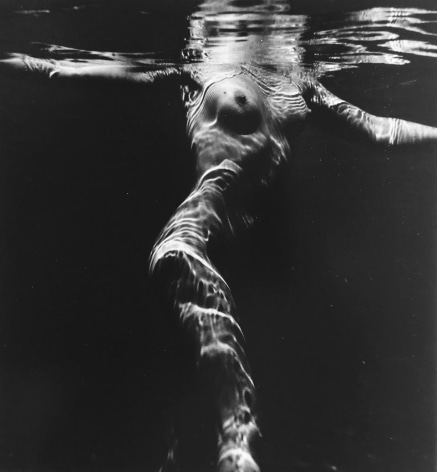 Underwater Nude c. 1980, 11 5/8 x 10 3/4 inch vintage gelatin silver print