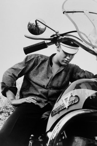 Alfred Wertheimer, Elvis on his Harley, 1956