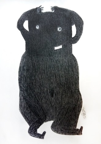 Davood Koochaki (1939) Iran, Untitled, n.d., Graphite on paper, 39 x 27.5 in