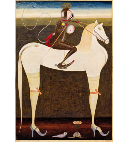 Friedrich Schr&ouml;der-Sonnenstern Der Mondamtsschimmelreiter (The Moon Rider Official on a White Horse), 1956