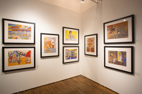 OAF Special Projects: From the Perspective of a Child, Artworks from CMA&#039;s Permanent Collection,&nbsp;Outsider Art Fair New York 2020 (installation view)., Photo by&nbsp;Olya Vysotskaya