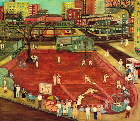 Ralph Fasanella Sandlot Baseball, 1954