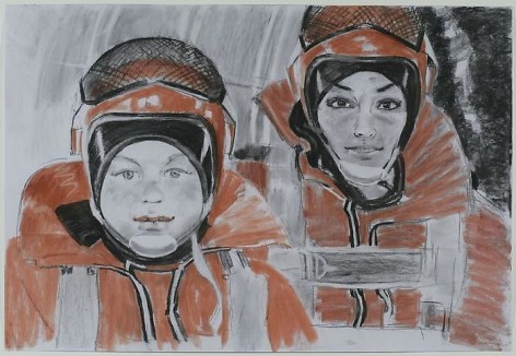 ALEXEY KALLIMA From the series &quot;Chechen Women&#039;s Team of Parachute Jumping and Its Virtual Fans&quot;, 2008