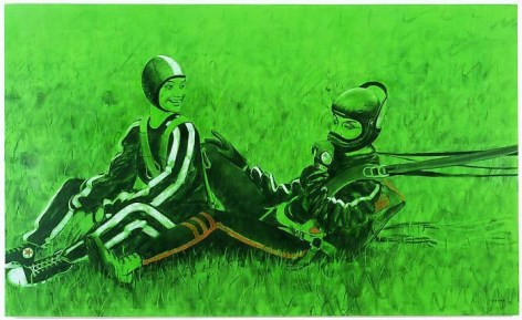 ALEXEY KALLIMA From the series "Chechen Women's Team of Parachute Jumping and Its Virtual Fans", 2008