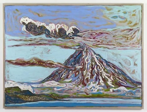 BILLY CHILDISH Erupting Volcano (Sea View), 2011