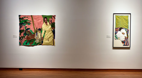 Billie Zangewa: Thread for a Web Begun, Installation view at Harvey B. Gantt Center for African-American Arts + Culture, Charlotte, North Carolina
