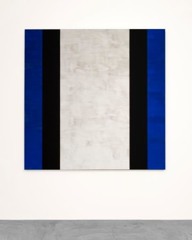 MARY CORSE Untitled (Blue, Black, White), 2015