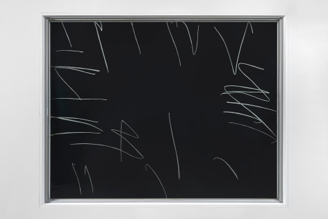 Michael Heizer, Sandblasted Etched Glass Window