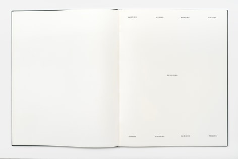 Ed Ruscha, Flipping, Kicking, Howling, Rolling, Sitting, Standing, Climbing, Telling