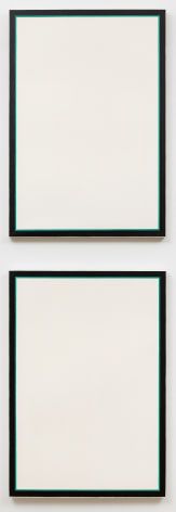 Jo Baer Untitled (Stacked Vertical Diptych - Green)