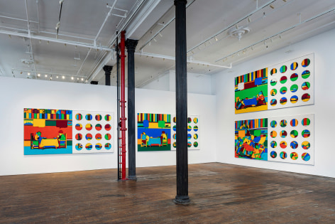 Matt Mullican: Sunday, August 9, 1908,&nbsp;installation view