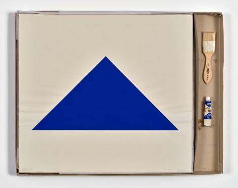 BLINKY PALERMO (1943&ndash;1977), Blaues Dreieck [Blue Triangle]