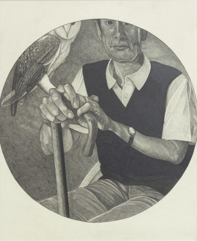 Paul Anthony Harford (1943&ndash;2016), Untitled (man with spade and bird)