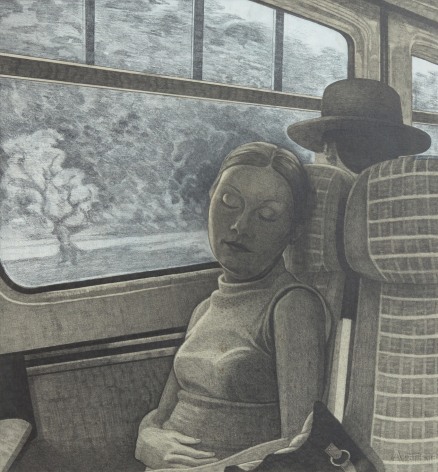 Paul Anthony Harford (1943&ndash;2016), Untitled (woman asleep on train)