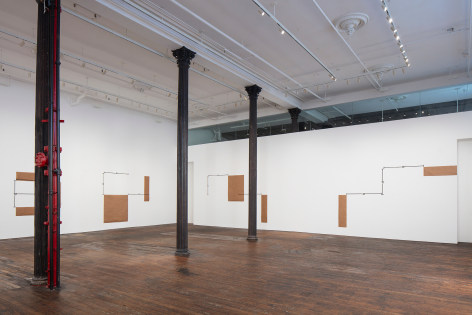 Mel Bochner: 48&quot;&nbsp;Standards, installation view at Peter Freeman, Inc., New York