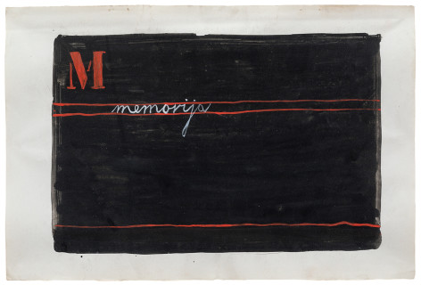 MANGELOS (1921&ndash;1987), Slovo M [Letter M] - from the series Alphabet A&ndash;W