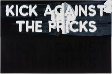 Mel Bochner Kick Against The Pricks