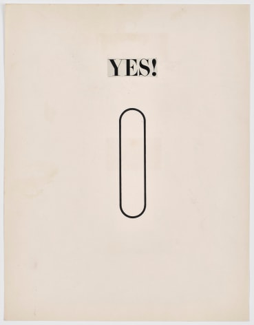 N.H. Pritchard, Untitled (Yes!) at Peter Freeman, Inc.