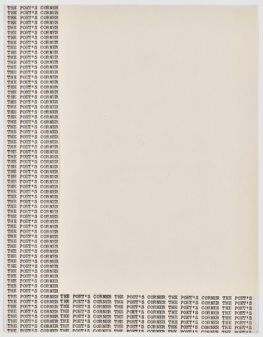 N.H. Pritchard, Untitled (The Poet's Corner) at Peter Freeman, Inc.