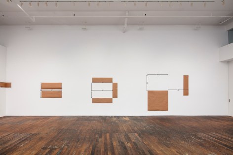 Mel Bochner: 48&quot;&nbsp;Standards, installation view