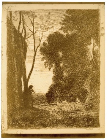 Jean-Baptiste-Camille Corot Le Petit Berger (second plate)
