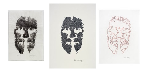 Alex Hay, Face Print (Triptych)