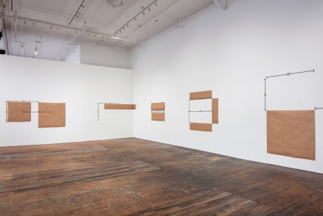 Mel Bochner: 48&quot;&nbsp;Standards, installation view at Peter Freeman, Inc., New York