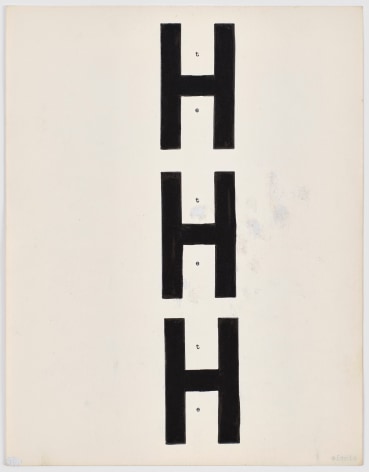 N.H. Pritchard, Untitled (The / Simple) at Peter Freeman, Inc.