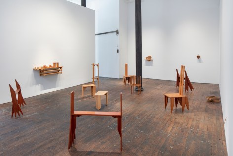 Alex Hay: WOOD Furniture / Objects, installation view