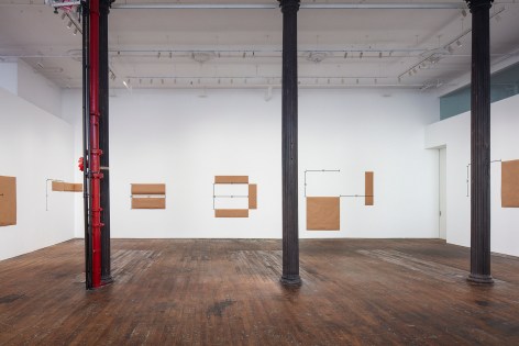 Mel Bochner: 48&quot;&nbsp;Standards, installation view at Peter Freeman, Inc., New York