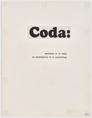 N.H. Pritchard, Untitled (Coda:) at Peter Freeman, Inc.