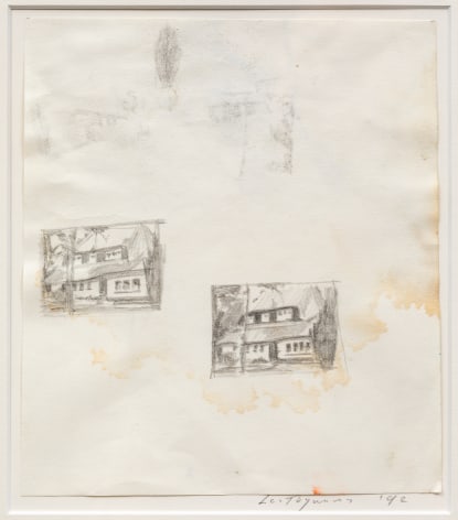 Villas 1992 graphite on paper