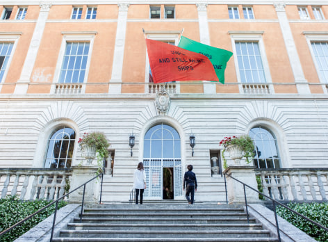 Nero su bianco, installation view, American Academy in Rome, 2015