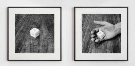 Mladen Stilinović (1947&ndash;2016), Igra &ndash; Bol [Game &ndash; Pain], 1977/2021, black-and-white inkjet prints, in two parts, at Peter Freeman, Inc.