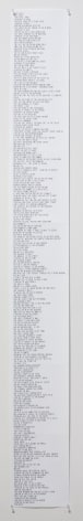 Matt Mullican ​Untitled (Birth to Death List) (detail)&nbsp;
