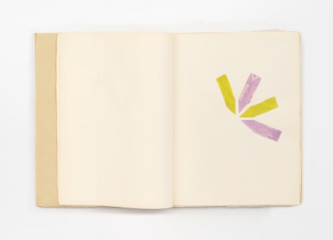 Sparrow 1965 gouache on Commo Stock, hand-bound by the artist in cloth-covered boards, with Fabriano end papers, 32 pages