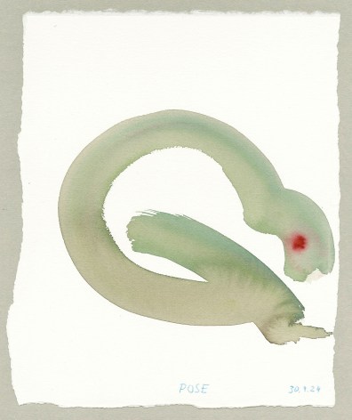 POSE 2024 ink and crayon on paper