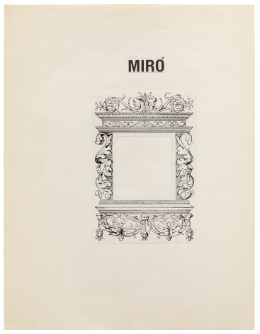 Untitled (Mir&oacute;) no date