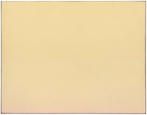 Robert Mangold, Yellow Area Color Sample, 1965