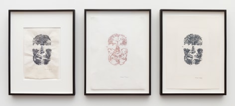 ALEX HAY, Face Print (Triptych)
